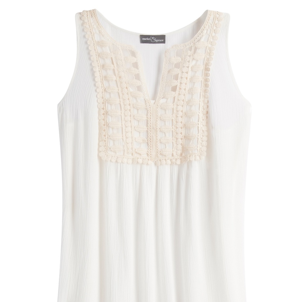 MARKET & SPRUCE Nova Crochet Detail Tunic